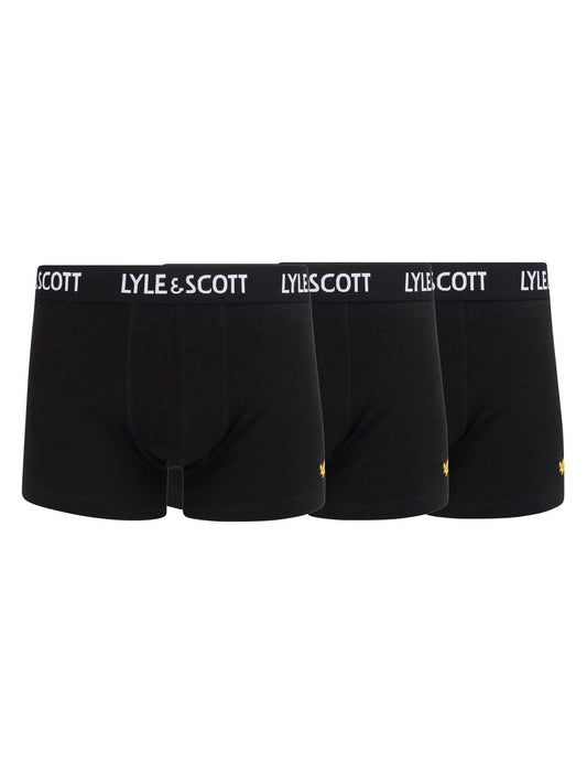 Disney Kidz - Lyle & Scott Black Underwear Boxer Trunks 3 Pack image 1