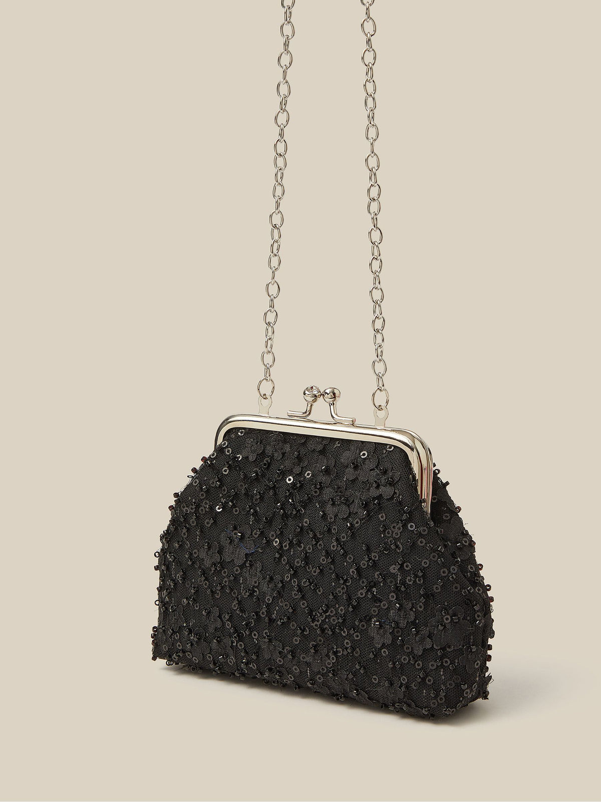 Monsoon Black Taylor Beaded Bag - image 2