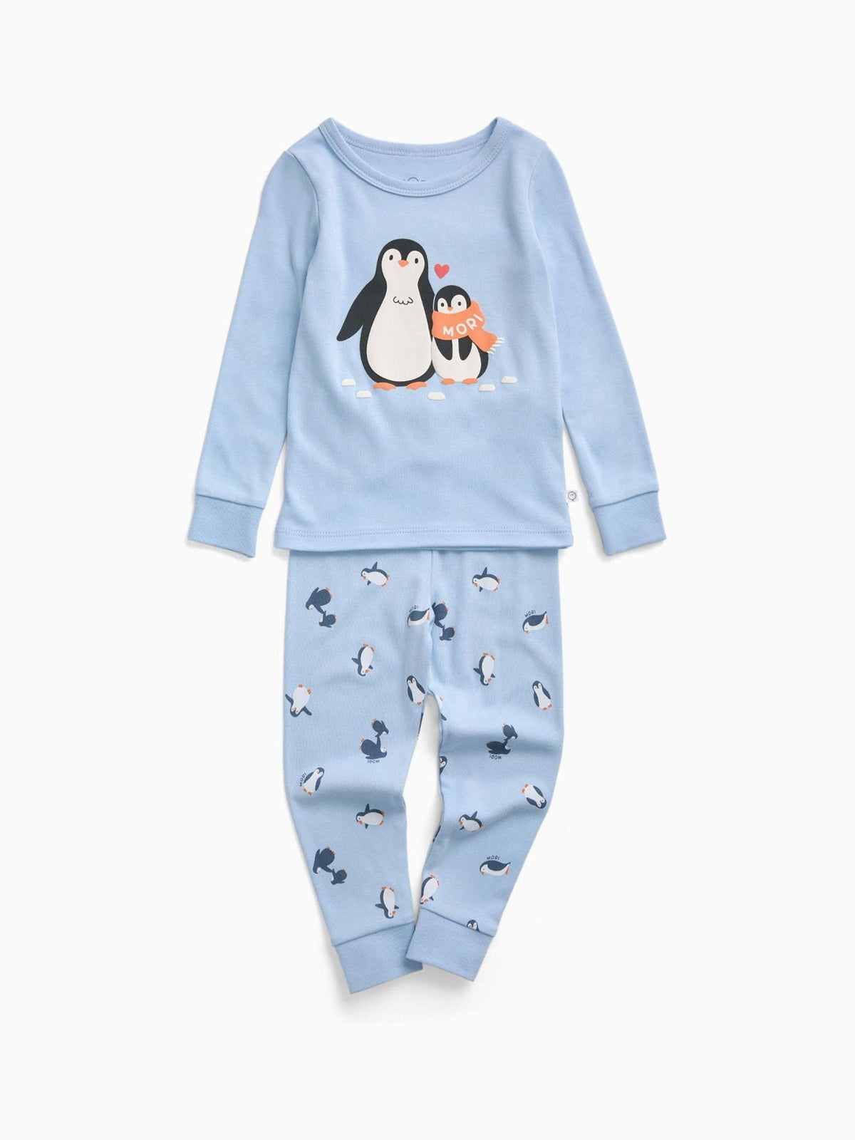 Dsiney Kidz - MORI Blue Penguin Print Soft Cotton Pyjama Set image 3
