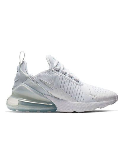 Nike White/Pale Aqua Youth Air Max 270 Trainers image 1