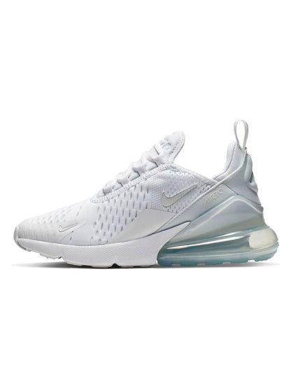 Nike White/Pale Aqua Youth Air Max 270 Trainers image 2