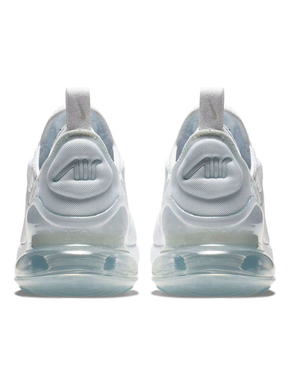 Nike White/Pale Aqua Youth Air Max 270 Trainers image 3