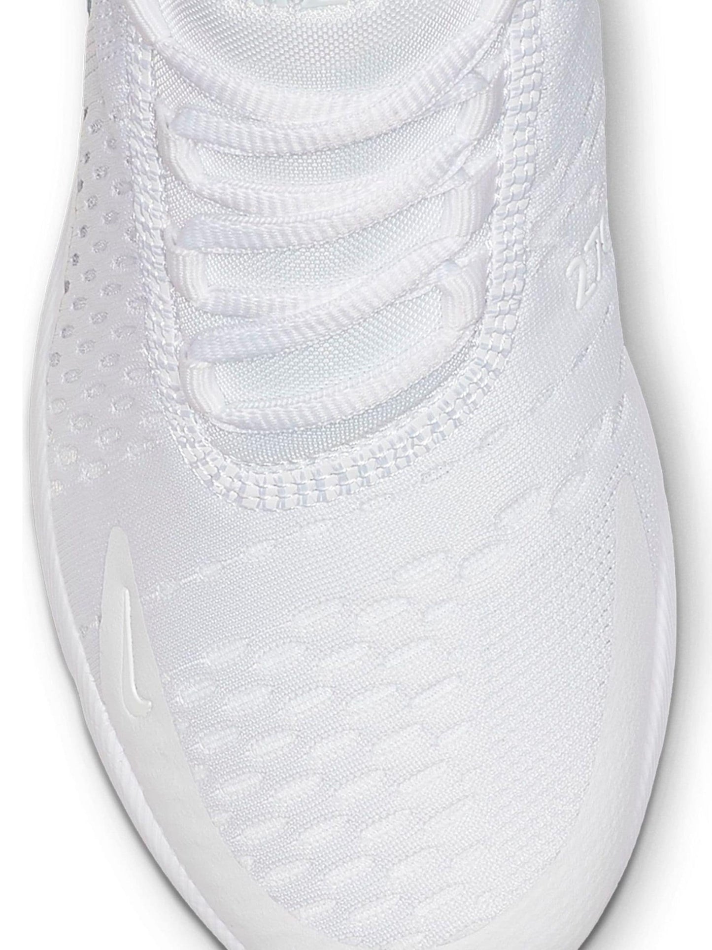 Nike White/Pale Aqua Youth Air Max 270 Trainers image 5