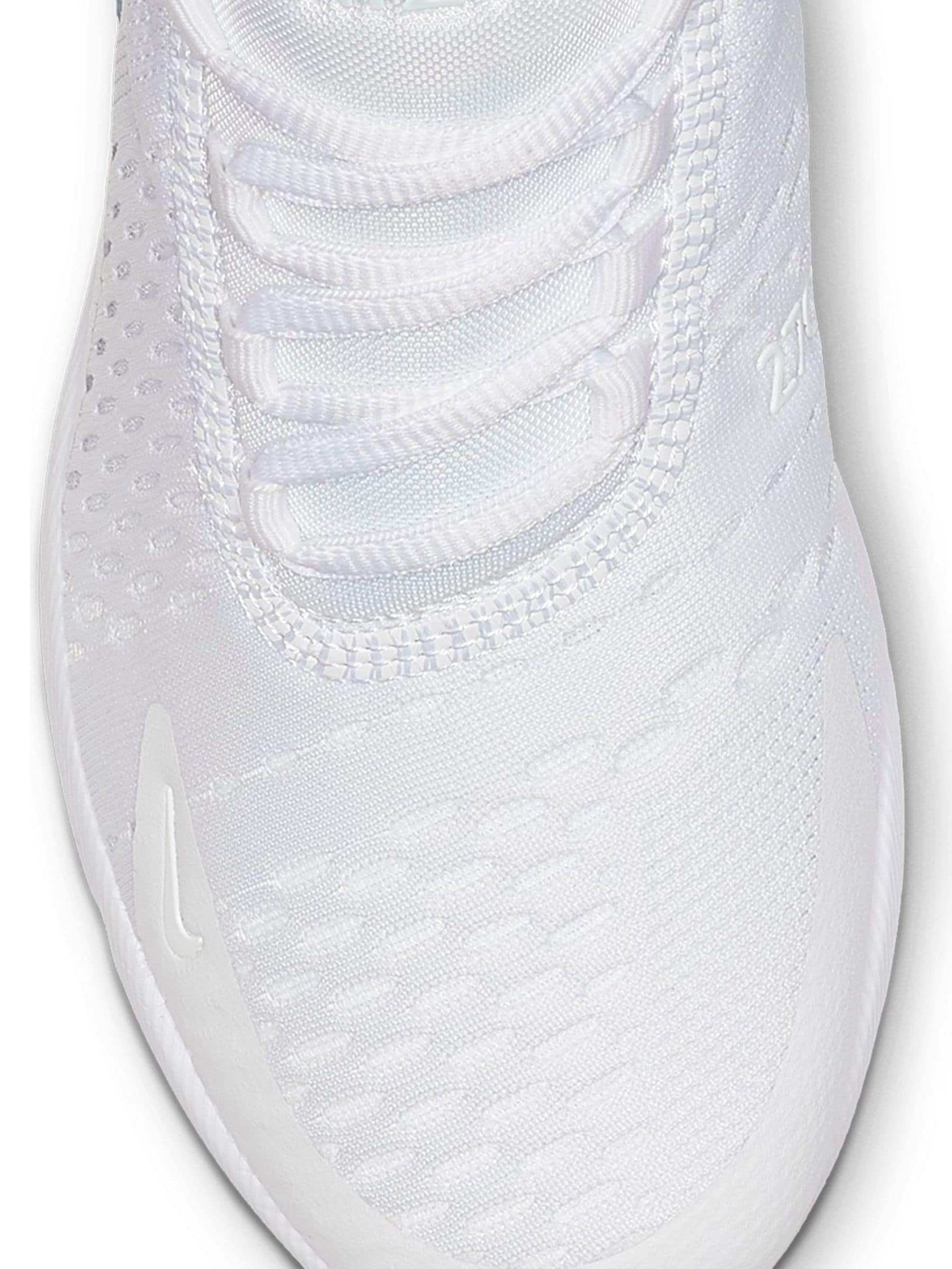 Nike White/Pale Aqua Youth Air Max 270 Trainers image 5