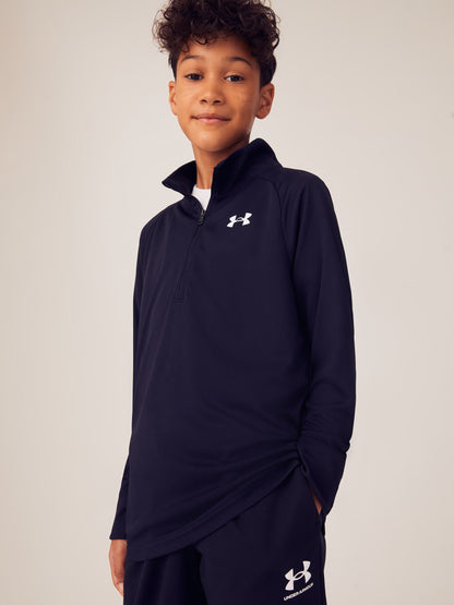 Dsiney Kidz - Under Armour Black Youth Tech 2.0 1/2 Zip Sweatshirt image 1