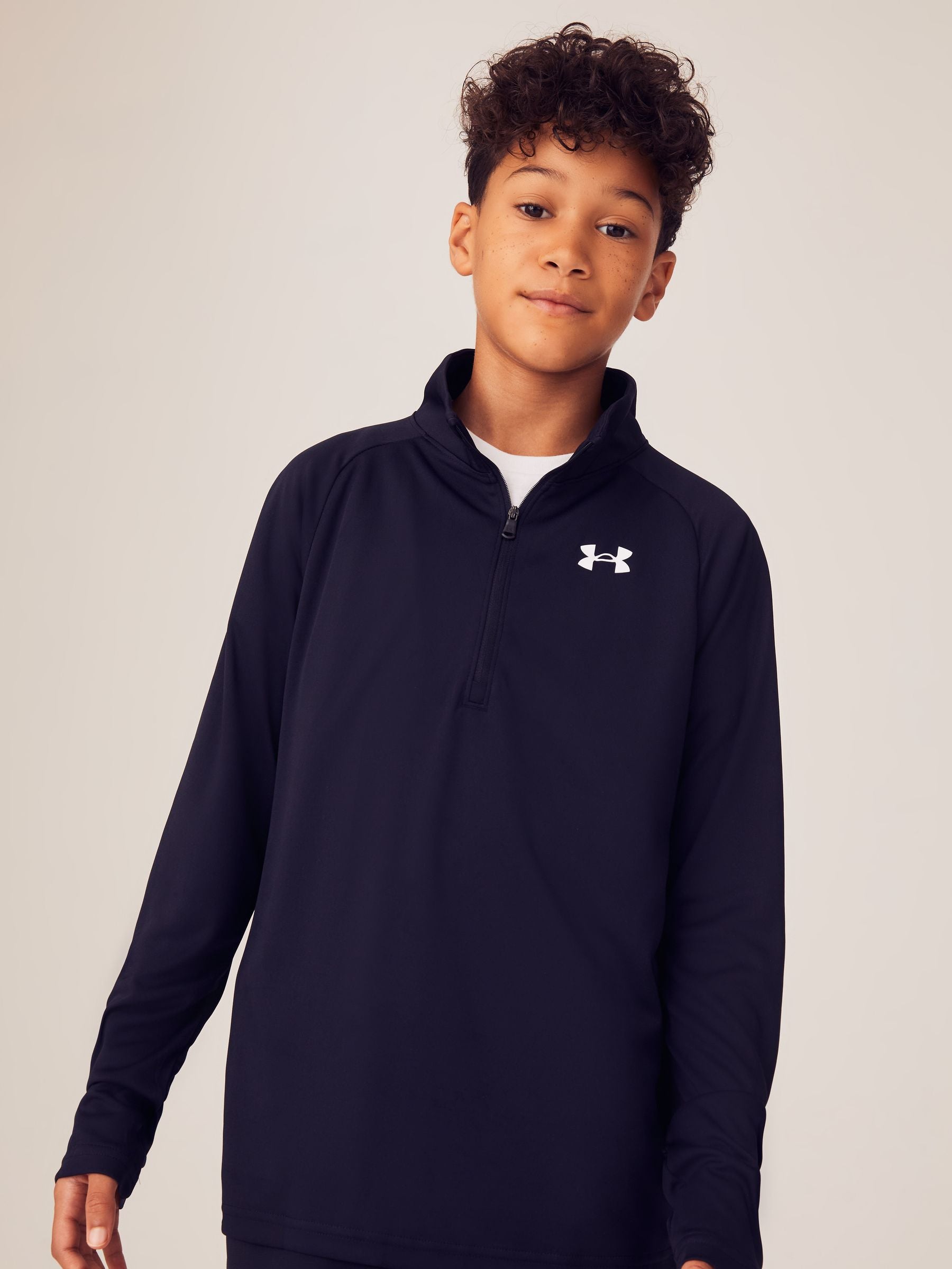 Dsiney Kidz - Under Armour Black Youth Tech 2.0 1/2 Zip Sweatshirt image 3