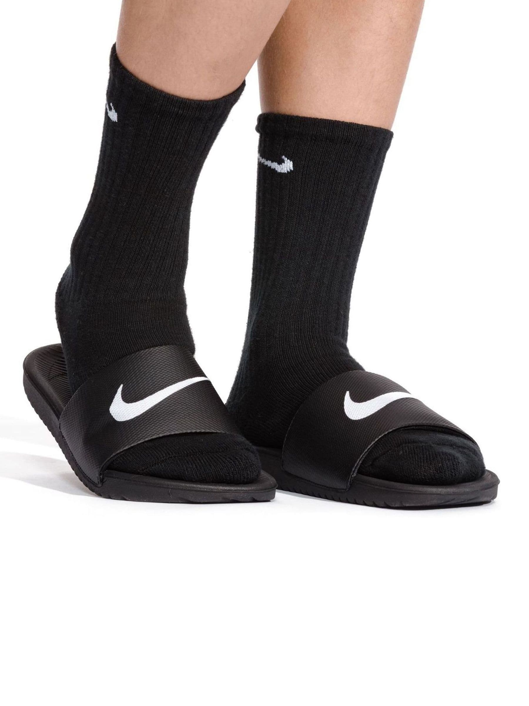 Nike Black Kawa Junior/Youth Sliders image 8