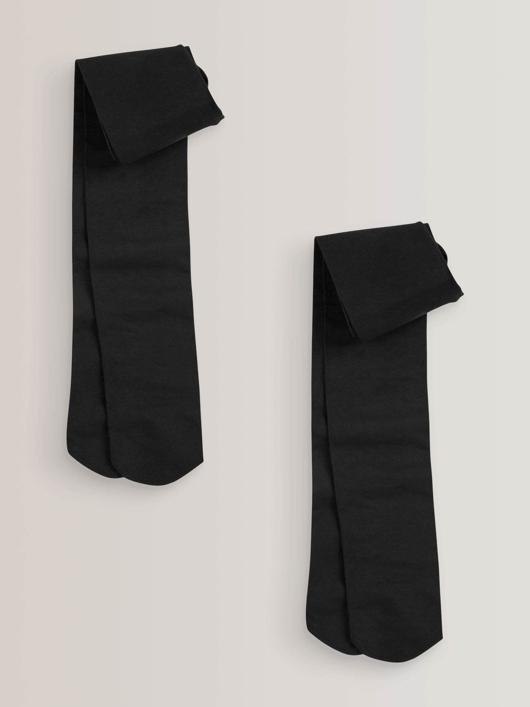 Black Regular Length 2 Pack 80 Denier School Tights image 1