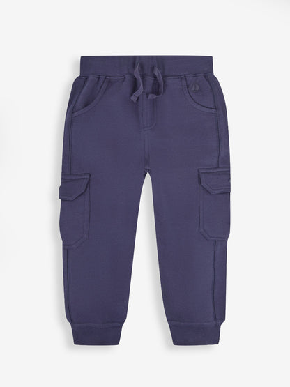 JoJo Maman Bébé Indigo Blue & Navy Blue 2-Pack Cargo Joggers image 2