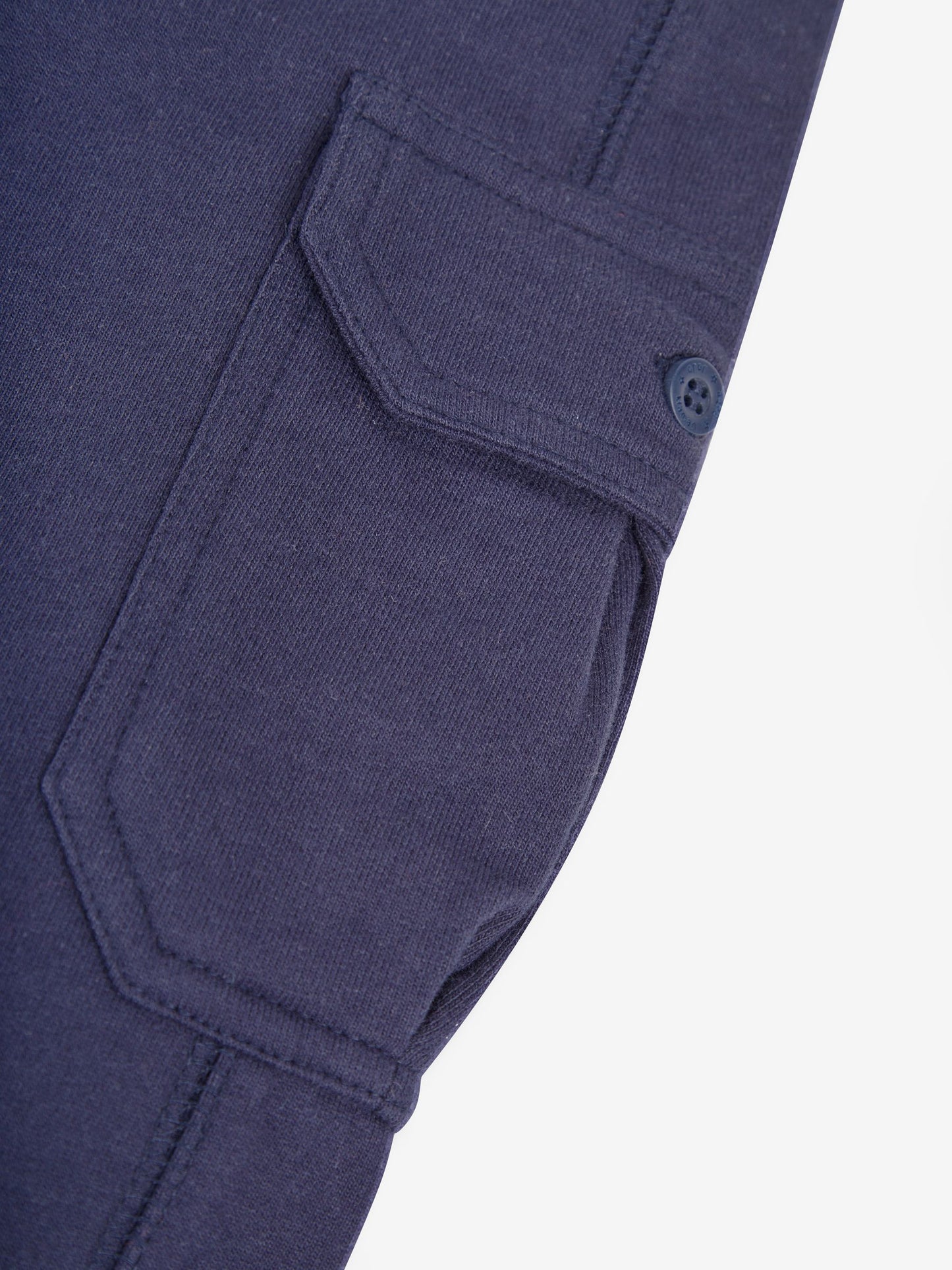 JoJo Maman Bébé Indigo Blue & Navy Blue 2-Pack Cargo Joggers image 5