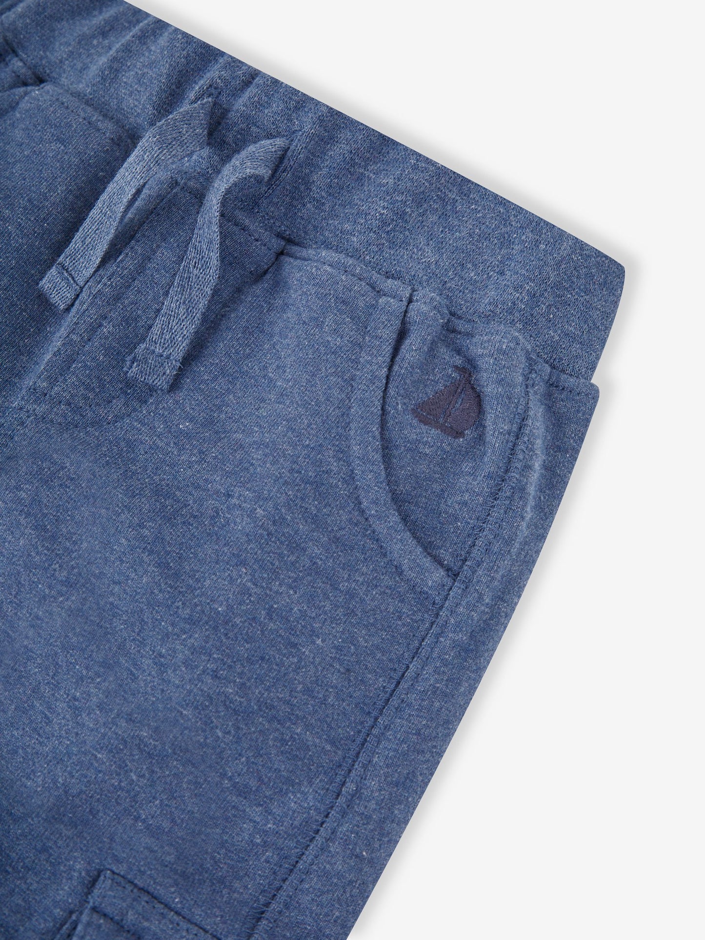 JoJo Maman Bébé Indigo Blue & Navy Blue 2-Pack Cargo Joggers image 6