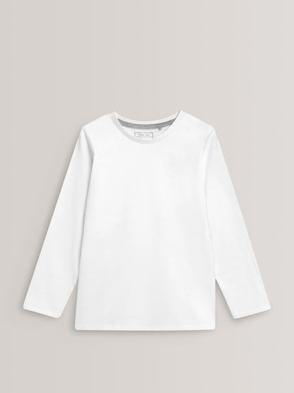 Dsiney Kidz - White 2 Pack Long Sleeve T-Shirts (3-16yrs) image 2