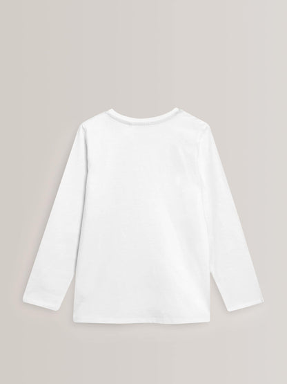 Dsiney Kidz - White 2 Pack Long Sleeve T-Shirts (3-16yrs) image 3
