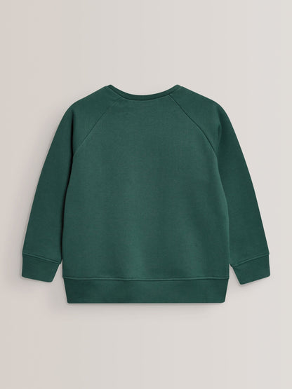 Dsiney Kidz - Green Crew Neck School Sweater (3-16yrs) image 2