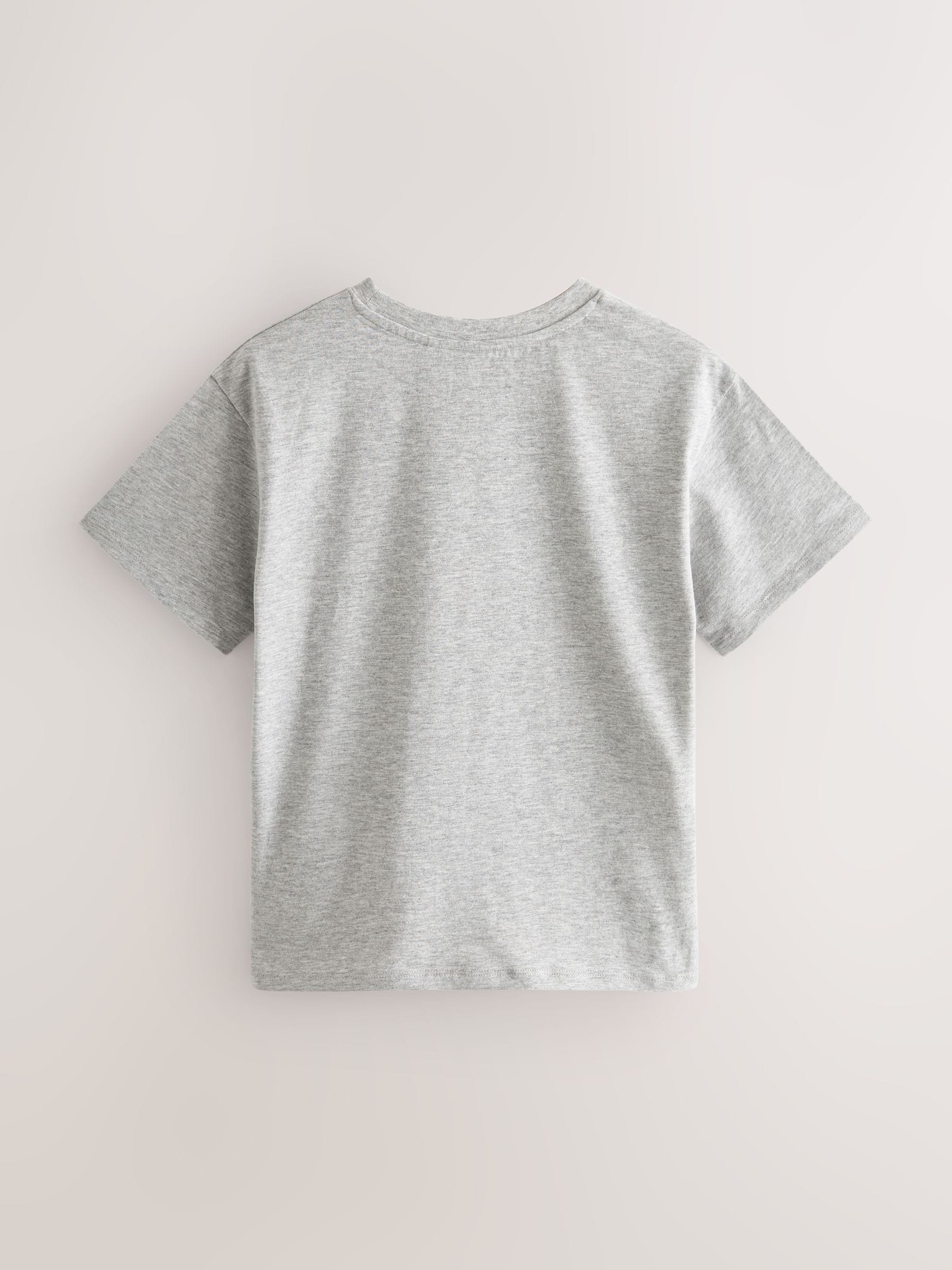 Dsiney Kidz - Black/White/Grey Oversized T-Shirts 3 Pack (3-16yrs) image 2
