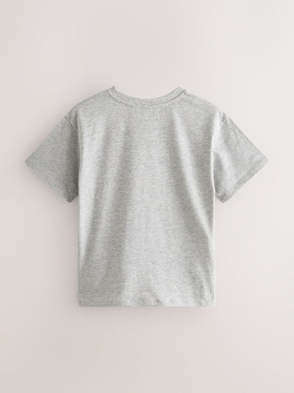 Dsiney Kidz - Black/White/Grey Oversized T-Shirts 3 Pack (3-16yrs) image 2