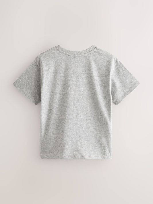 Dsiney Kidz - Black/White/Grey Oversized T-Shirts 3 Pack (3-16yrs) image 2