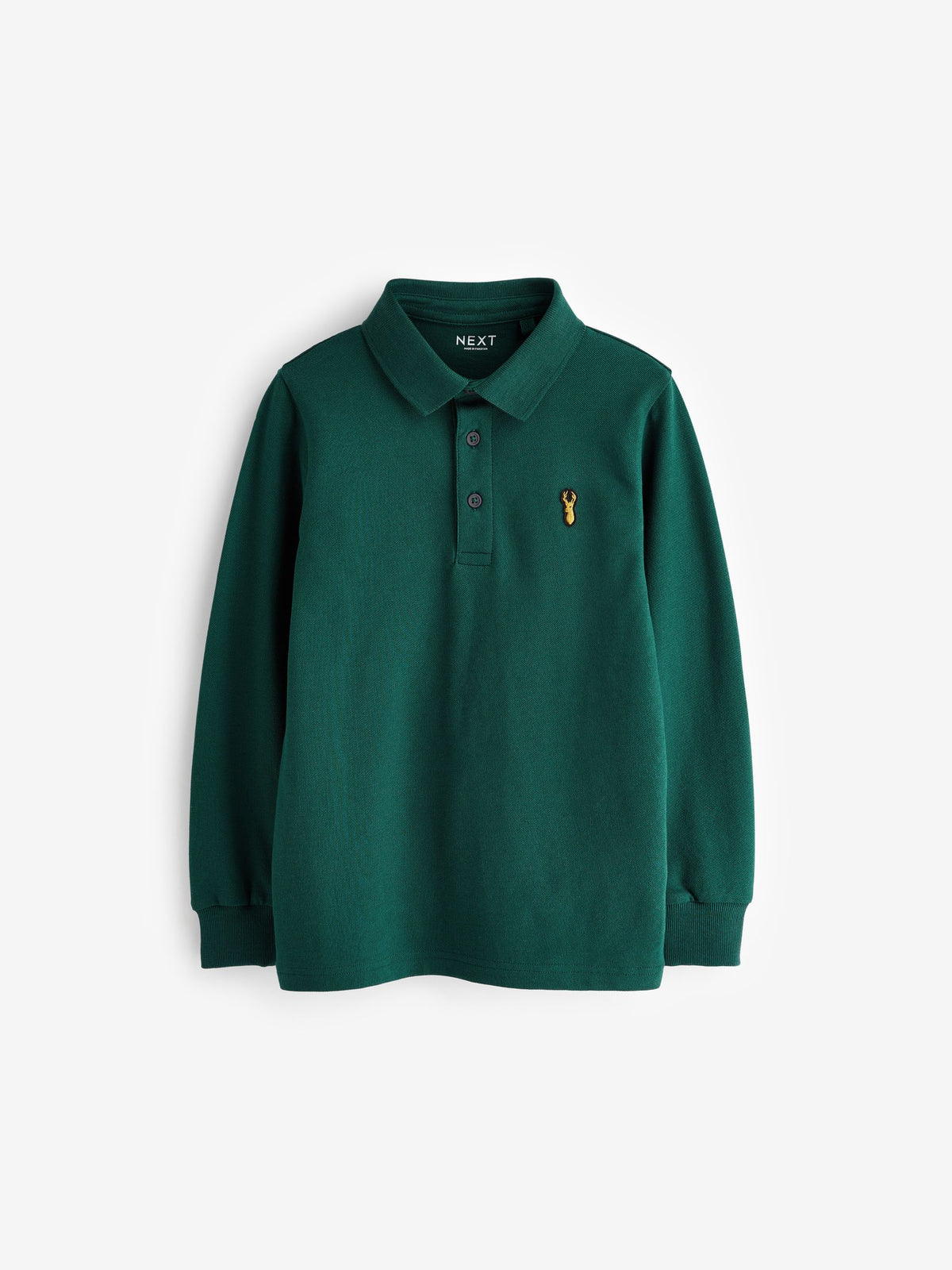 Dsiney Kidz - Dark Green Long Sleeve Polo Shirt (3-16yrs) image 1