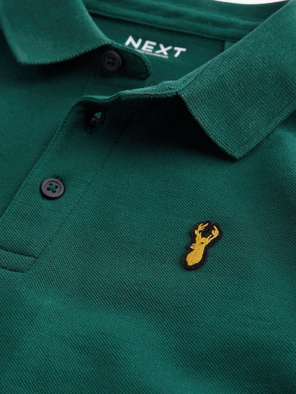 Dsiney Kidz - Dark Green Long Sleeve Polo Shirt (3-16yrs) image 3