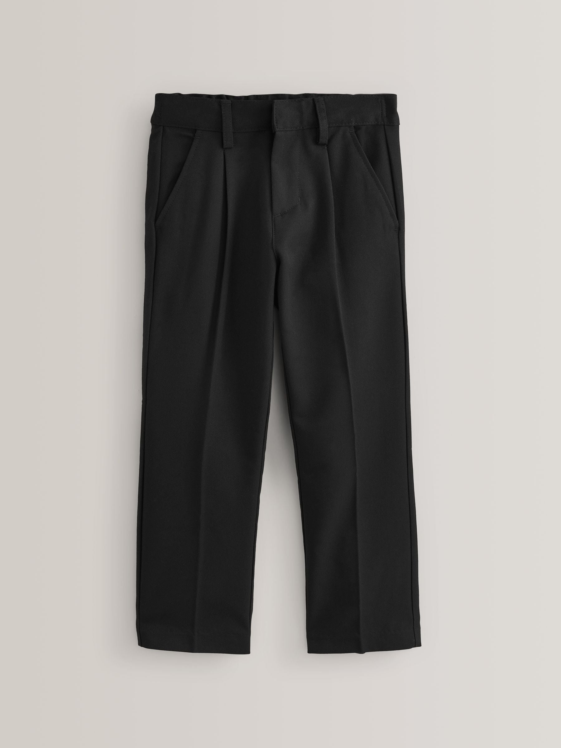 Dsiney Kidz - Black Slim Waist School Pleat Front Trousers (3-17yrs) image 1