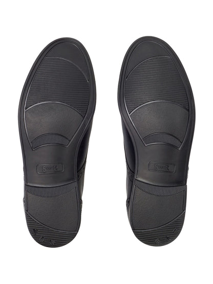 Black Leather Brogue Leather Smart School Shoes F & G Fit image 6