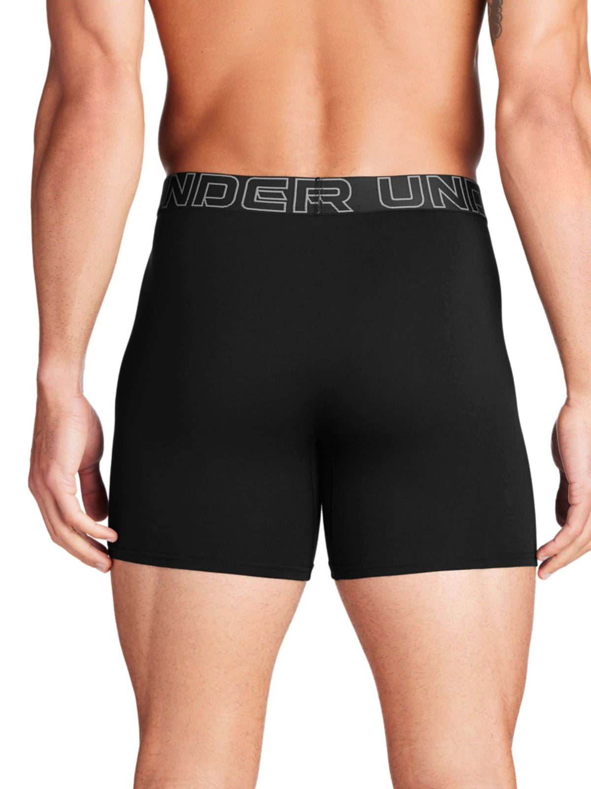 Dsiney Kidz - Under Armour Black Grey Cotton Blend Performance Tech 6in Boxers 3 Pack image 2