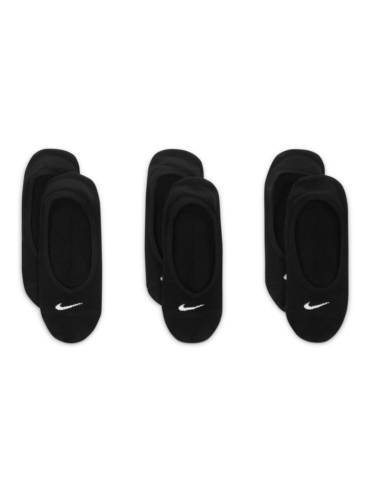 Nike Black Everyday Lightweight Training Footie Socks 3 Pack - image 2