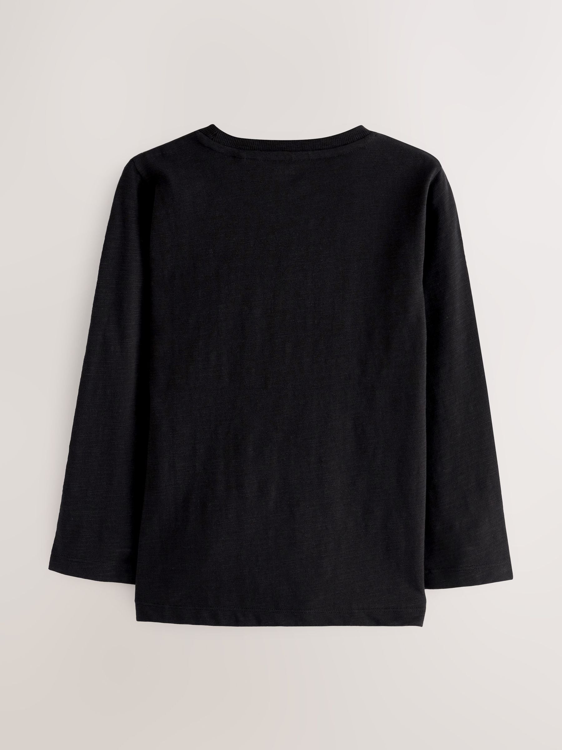 Dsiney Kidz - Black Long Sleeve Plain T-Shirt (3mths-7yrs) image 2
