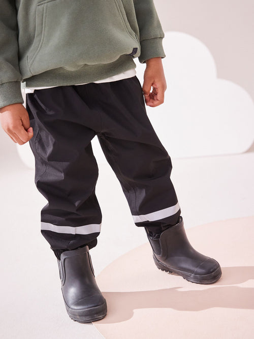 Black Waterproof Trousers (9mths-10yrs) image 1