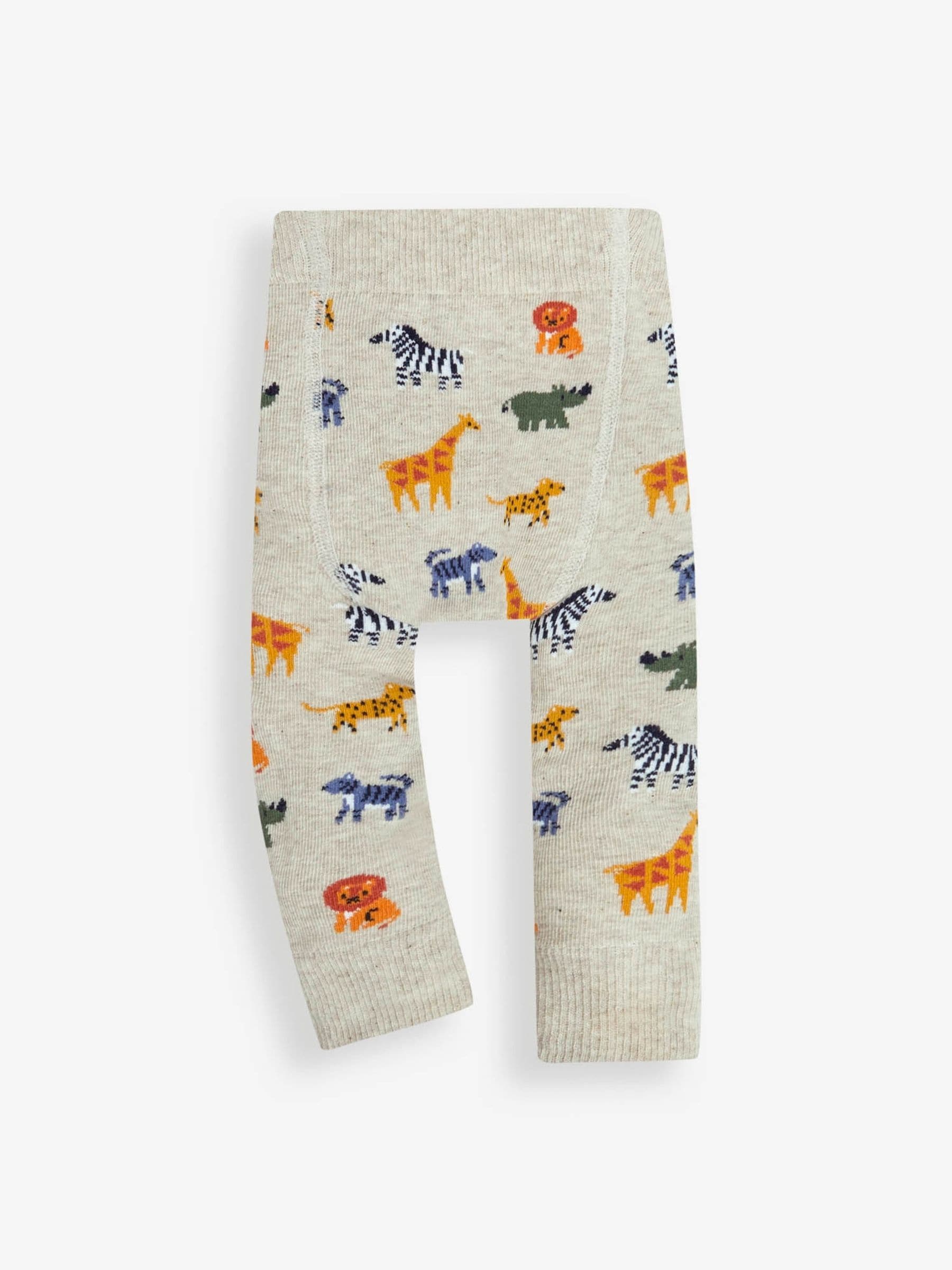 JoJo Maman Bébé Natural Safari Knitted Leggings image 2
