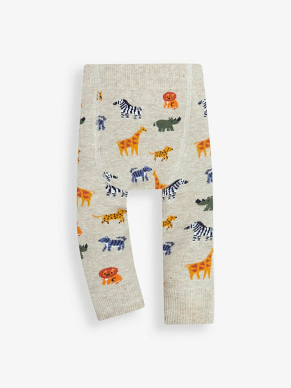 JoJo Maman Bébé Natural Safari Knitted Leggings image 2