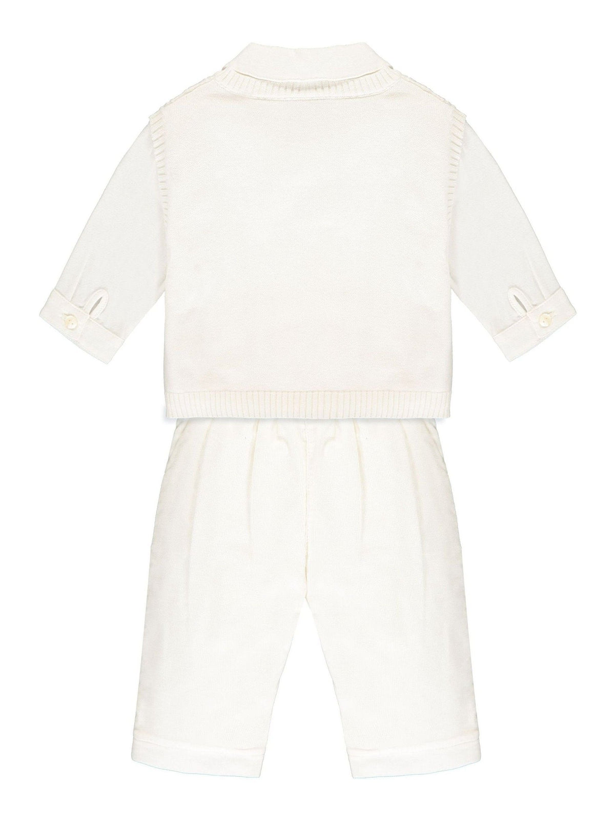 Dsiney Kidz - Emile Et Rose Cream 100% Cotton Tank Top, Trousers & Shirt 3pc Set image 3