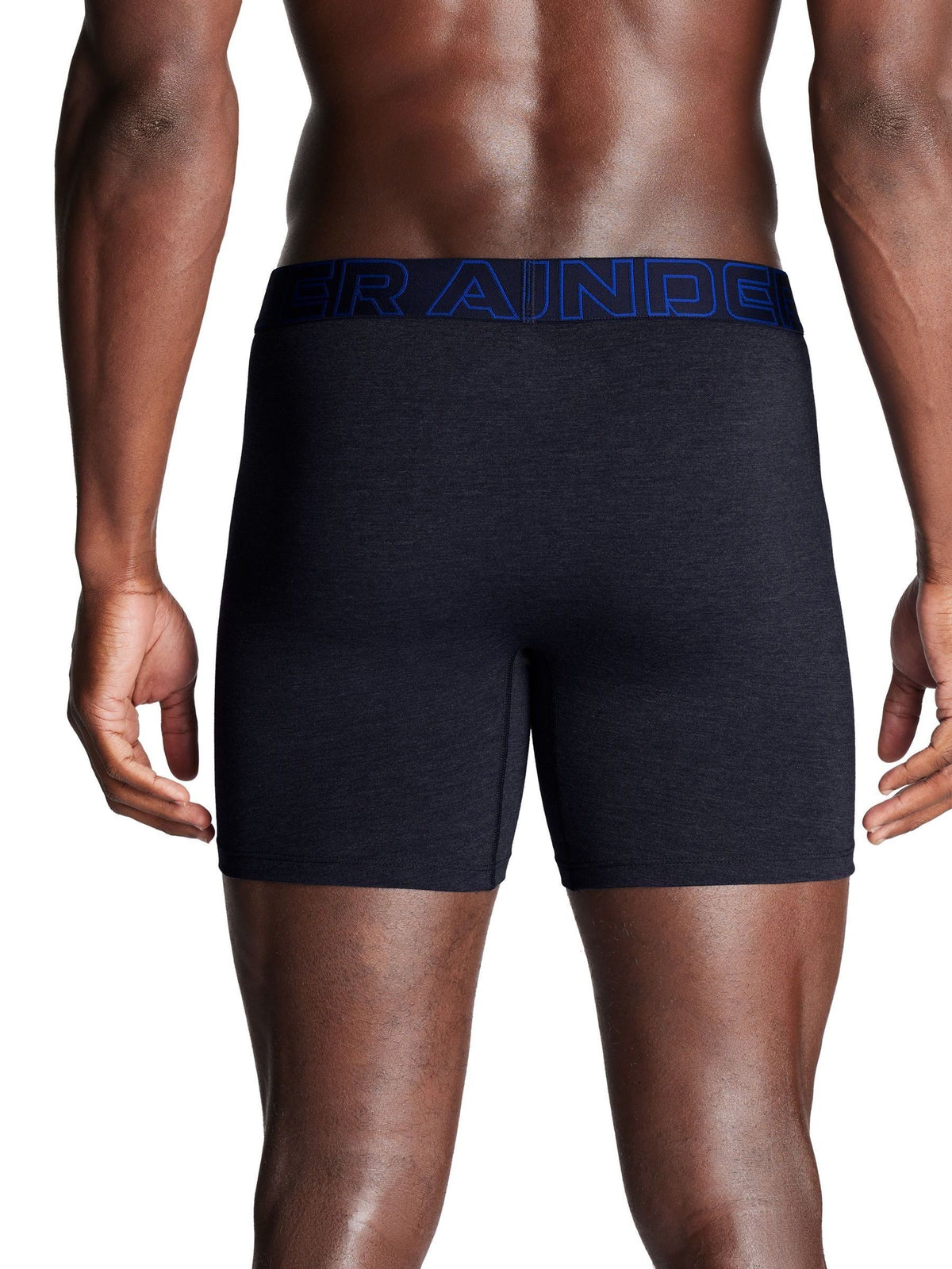 Dsiney Kidz - Under Armour Blue/Grey Cotton Blend Performance Tech 6in Boxers 3 Pack image 3