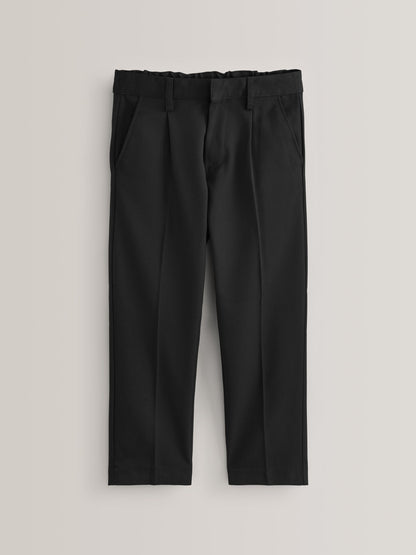 Dsiney Kidz - Black Plus Waist School Pleat Front Trousers (3-17yrs) image 1