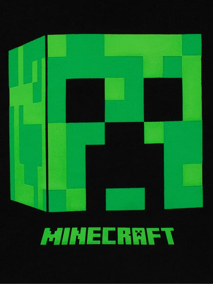Character Black Minecraft Short Sleeve Creeper T-Shirt - image 7