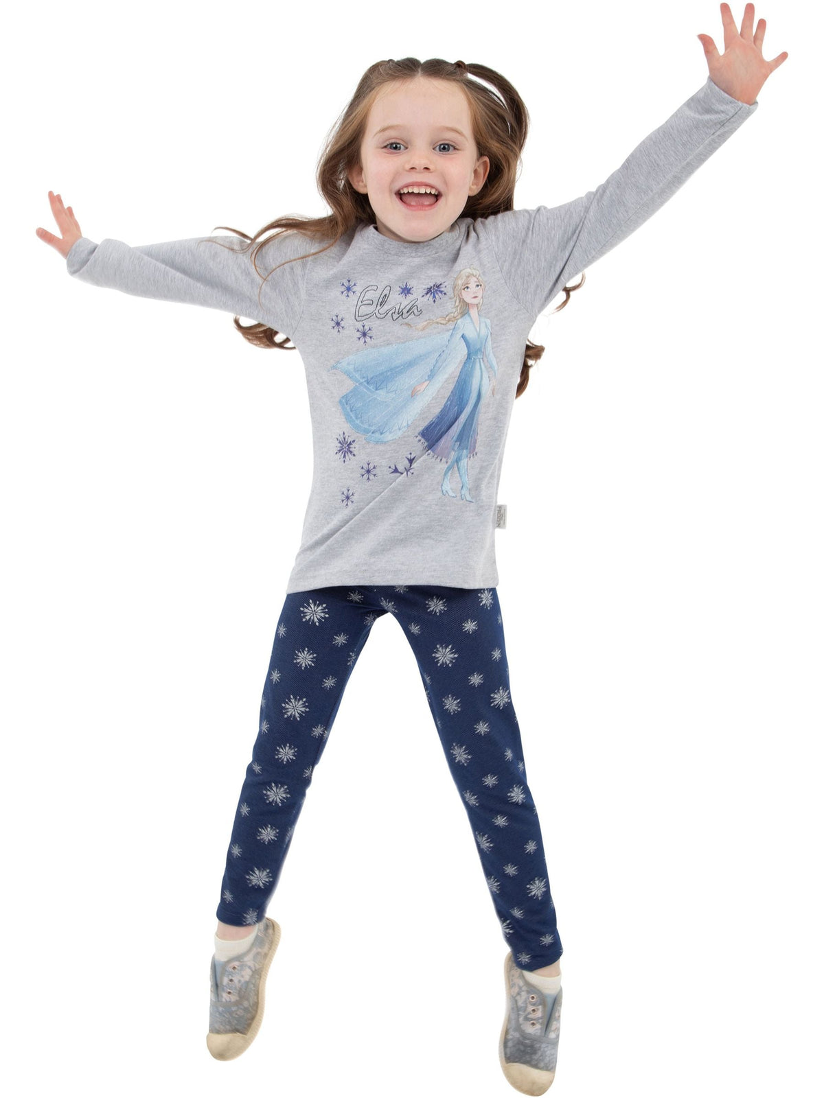 Character Grey Disney Frozen Long Sleeve Top and Leggings Set - image 4
