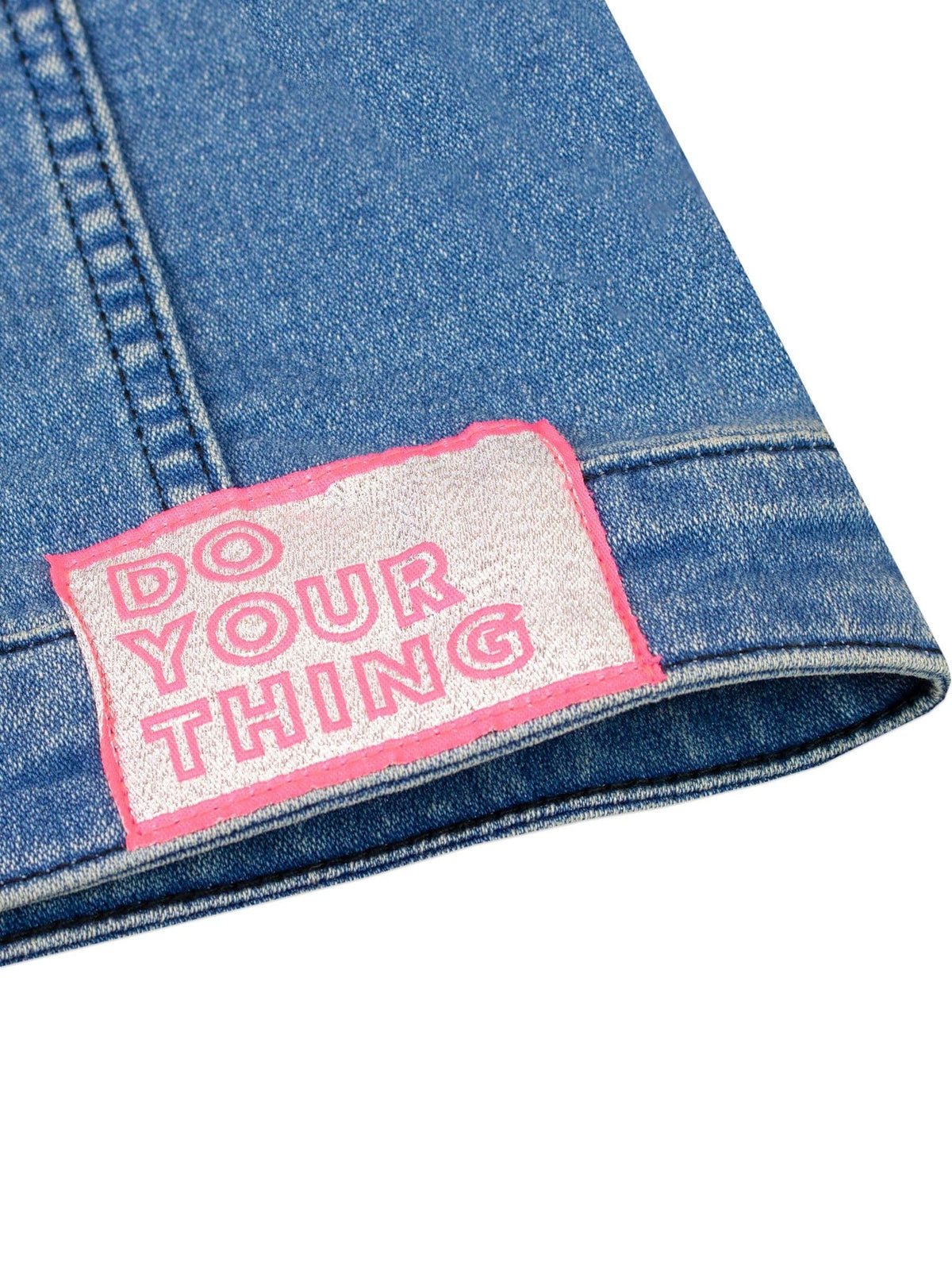 Character Blue Barbie Denim Jacket With Embroidered Patches - image 5