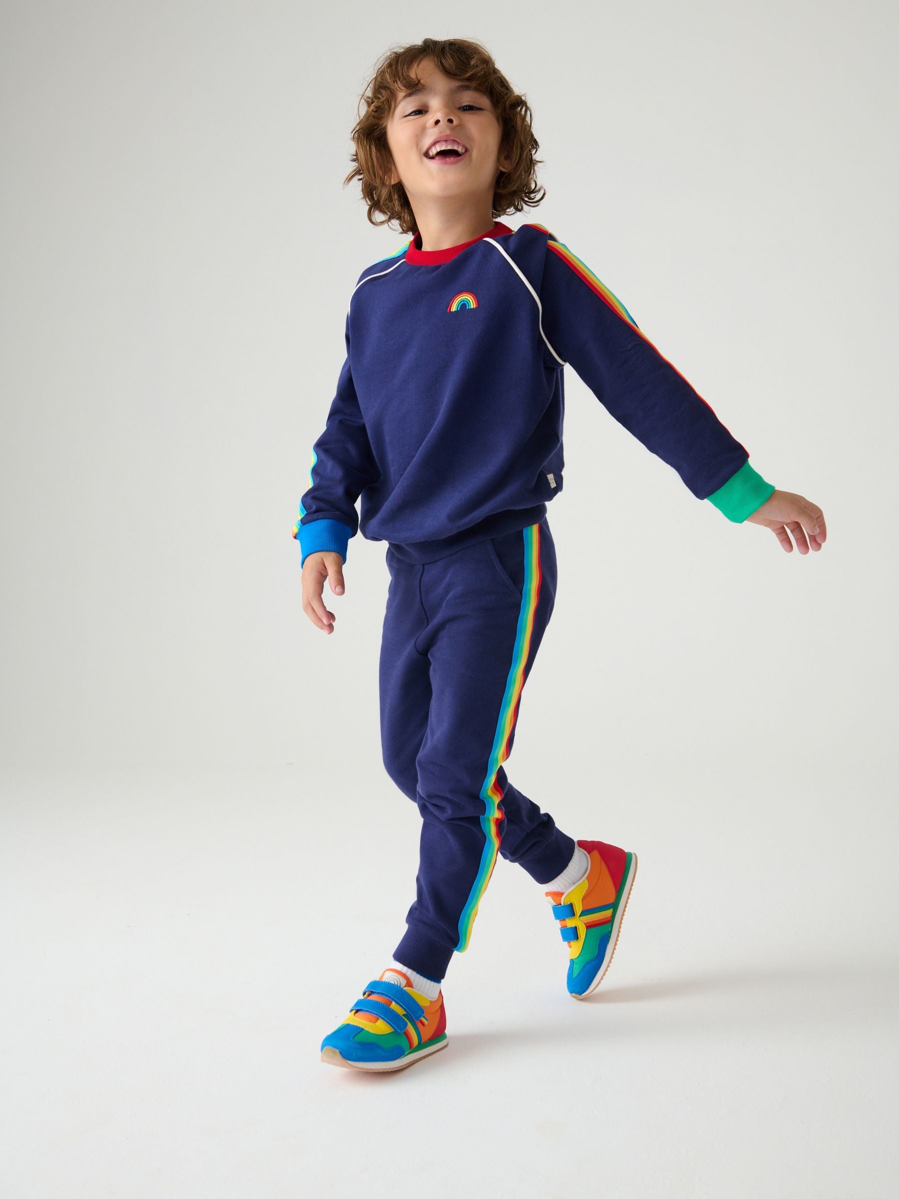 Little Bird by Jools Oliver Navy Sweatshirt and Joggers Set image 2