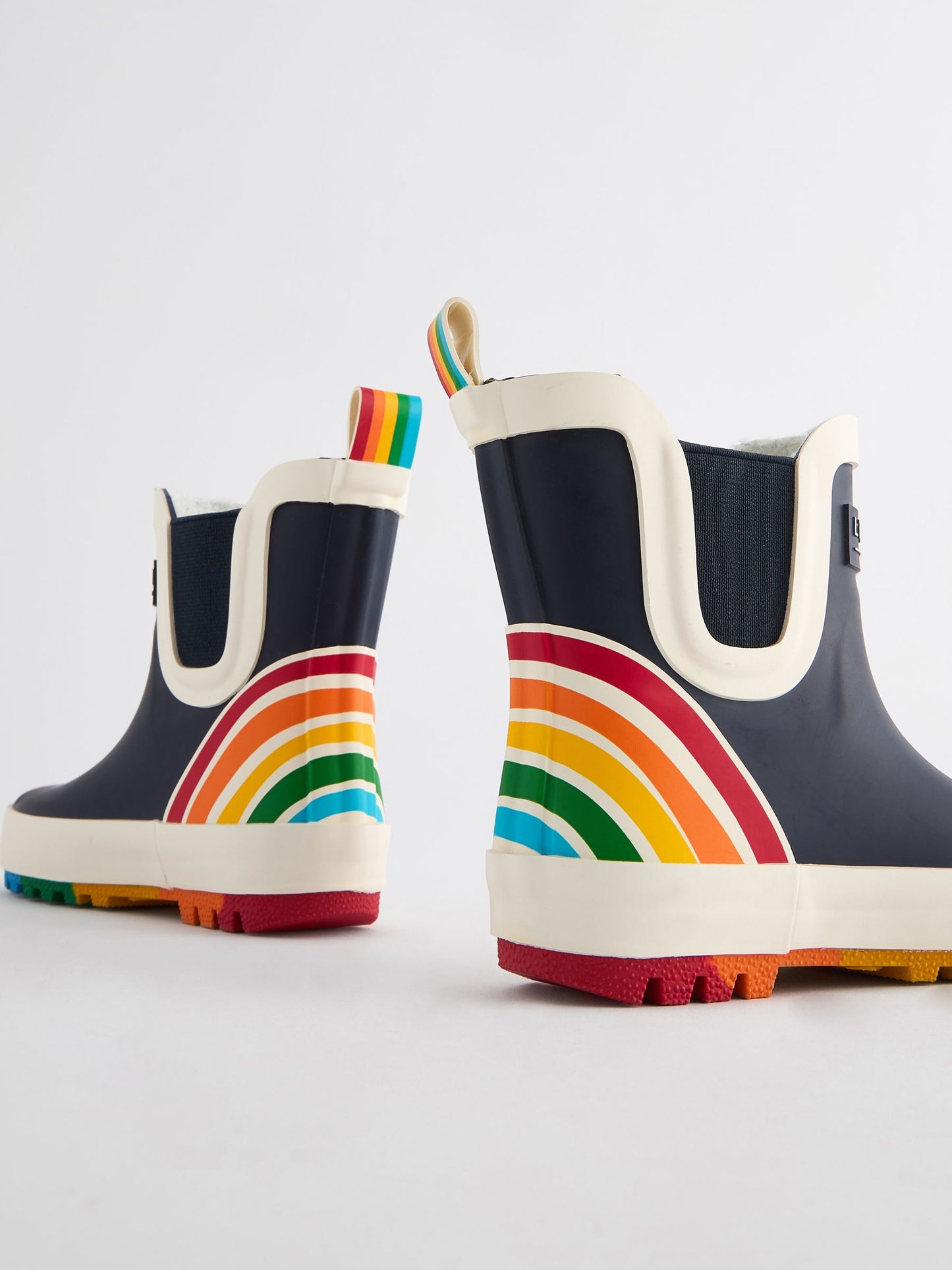 Little Bird by Jools Oliver Navy Little Bird by Jools Oliver Rainbow Welly Boots image 3