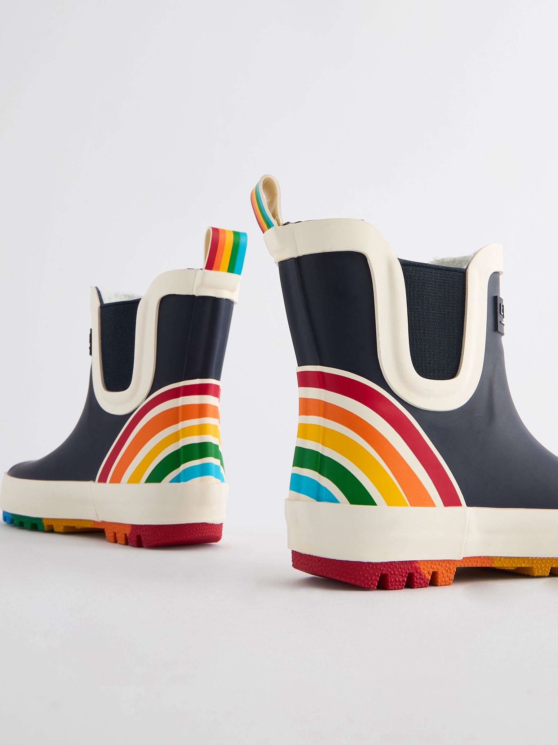 Little Bird by Jools Oliver Navy Little Bird by Jools Oliver Rainbow Welly Boots image 3
