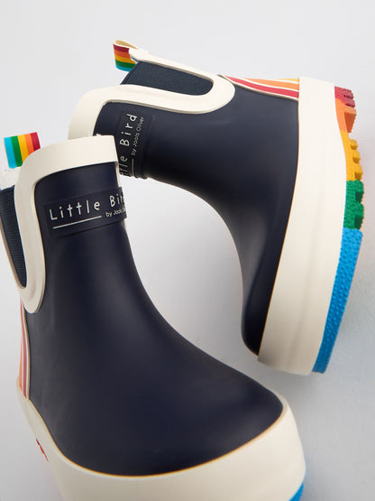 Little Bird by Jools Oliver Navy Little Bird by Jools Oliver Rainbow Welly Boots image 5
