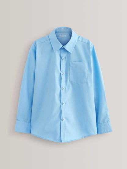 Dsiney Kidz - Blue Regular Fit Long Sleeve School 2 Pack Shirts (3-17yrs) image 2