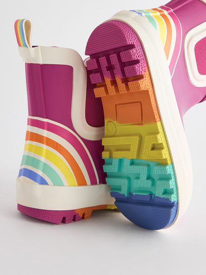 Little Bird by Jools Oliver Pink Little Bird by Jools Oliver Rainbow Welly Boots image 4
