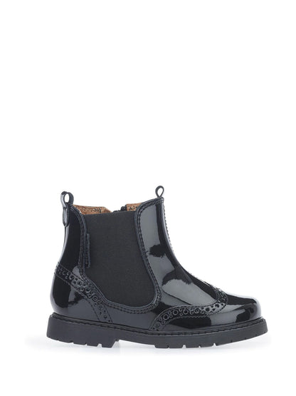 Start Rite Black Patent Leather Zip-Up Chelsea Boots image 1
