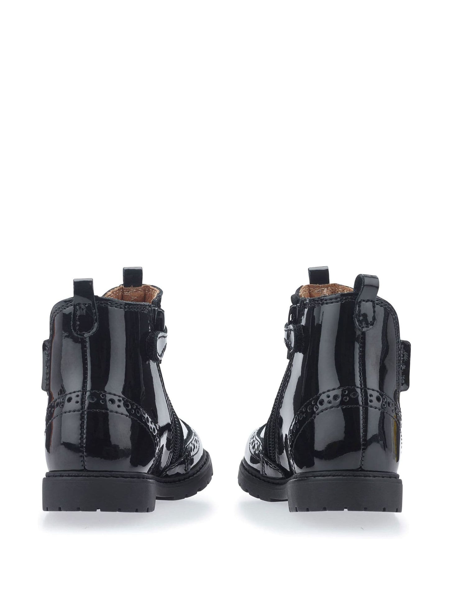 Start Rite Black Patent Leather Zip-Up Chelsea Boots image 4