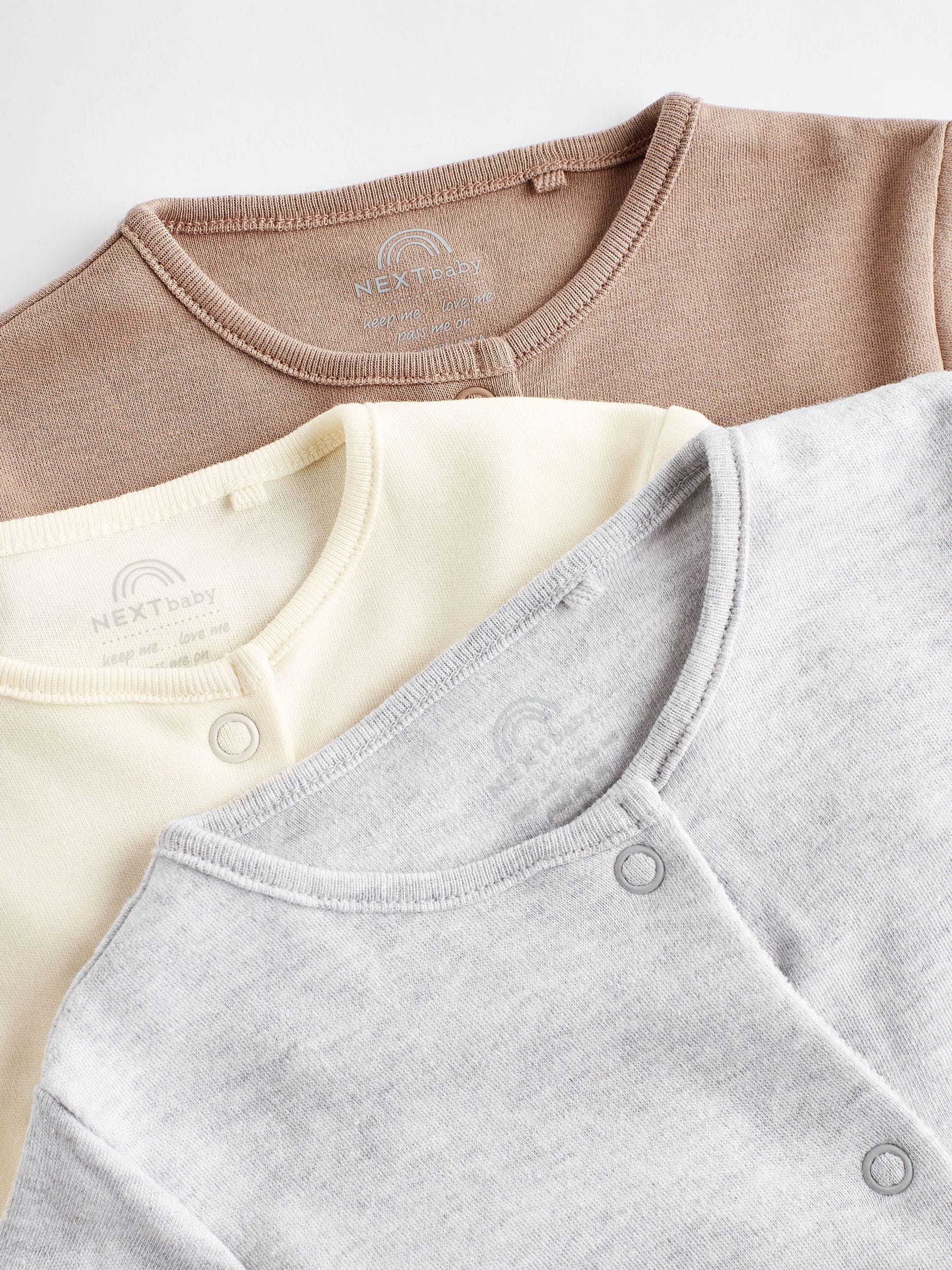 Neutral Baby 100% Cotton Sleepsuits 3 Pack (0-2yrs) image 4