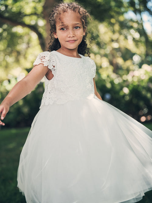 Dsiney Kidz - Angel & Rocket Cream Esme Lace Bodice Dress image 1