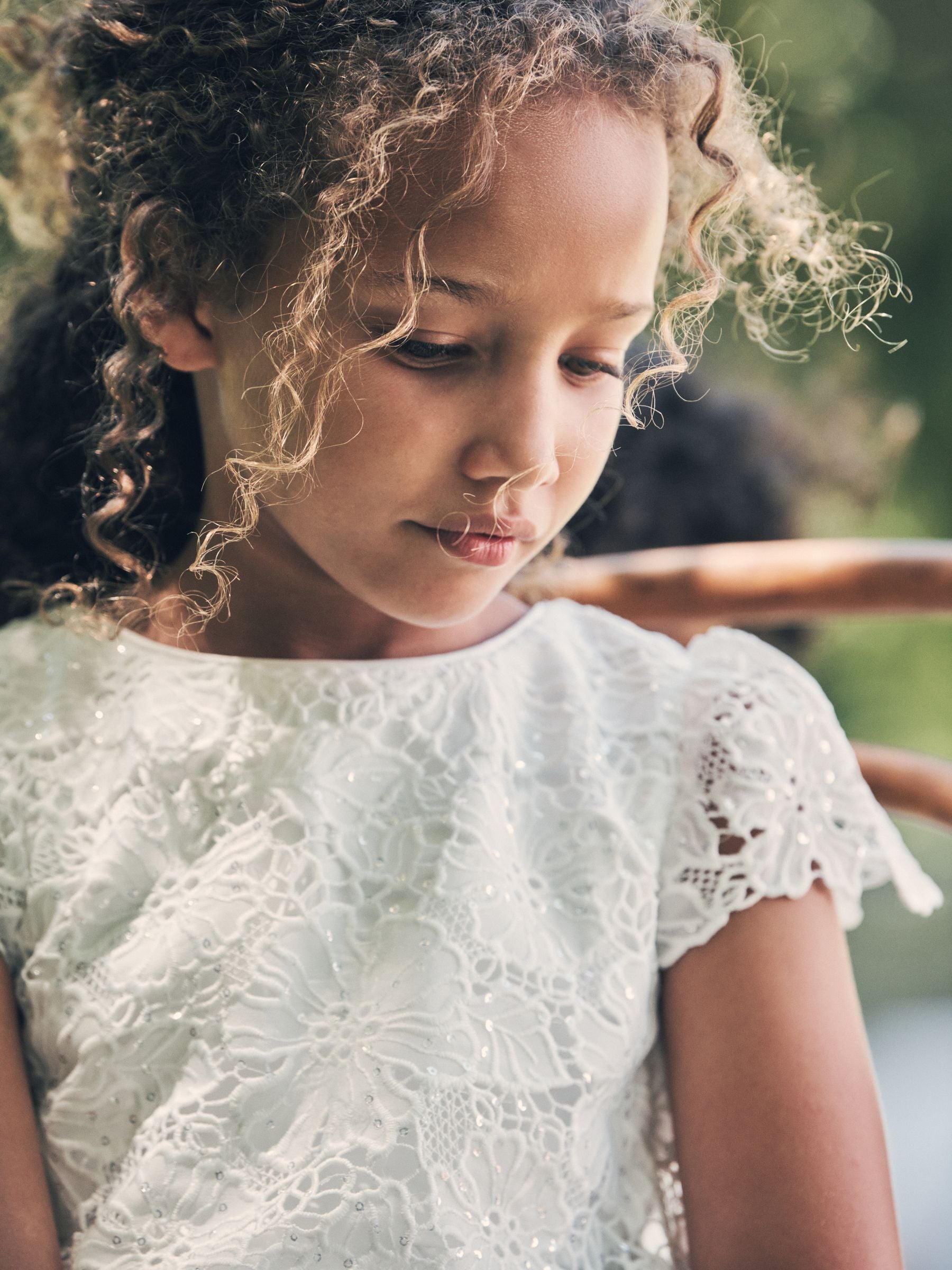 Angel & Rocket Cream Esme Lace Bodice Dress image 3