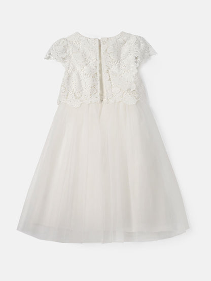 Angel & Rocket Cream Esme Lace Bodice Dress image 5
