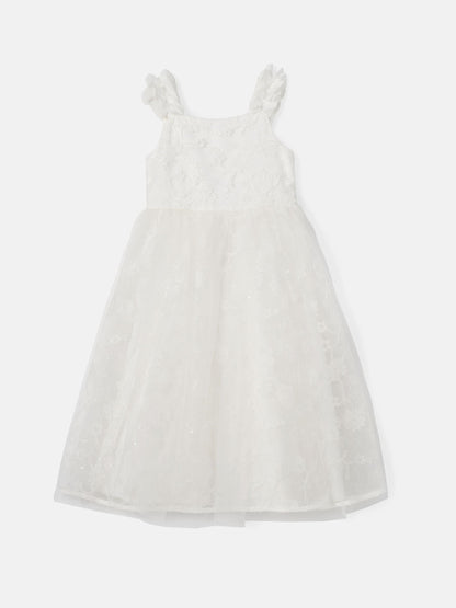 Angel & Rocket White Sparkle Embroidered Olivia Dress image 5